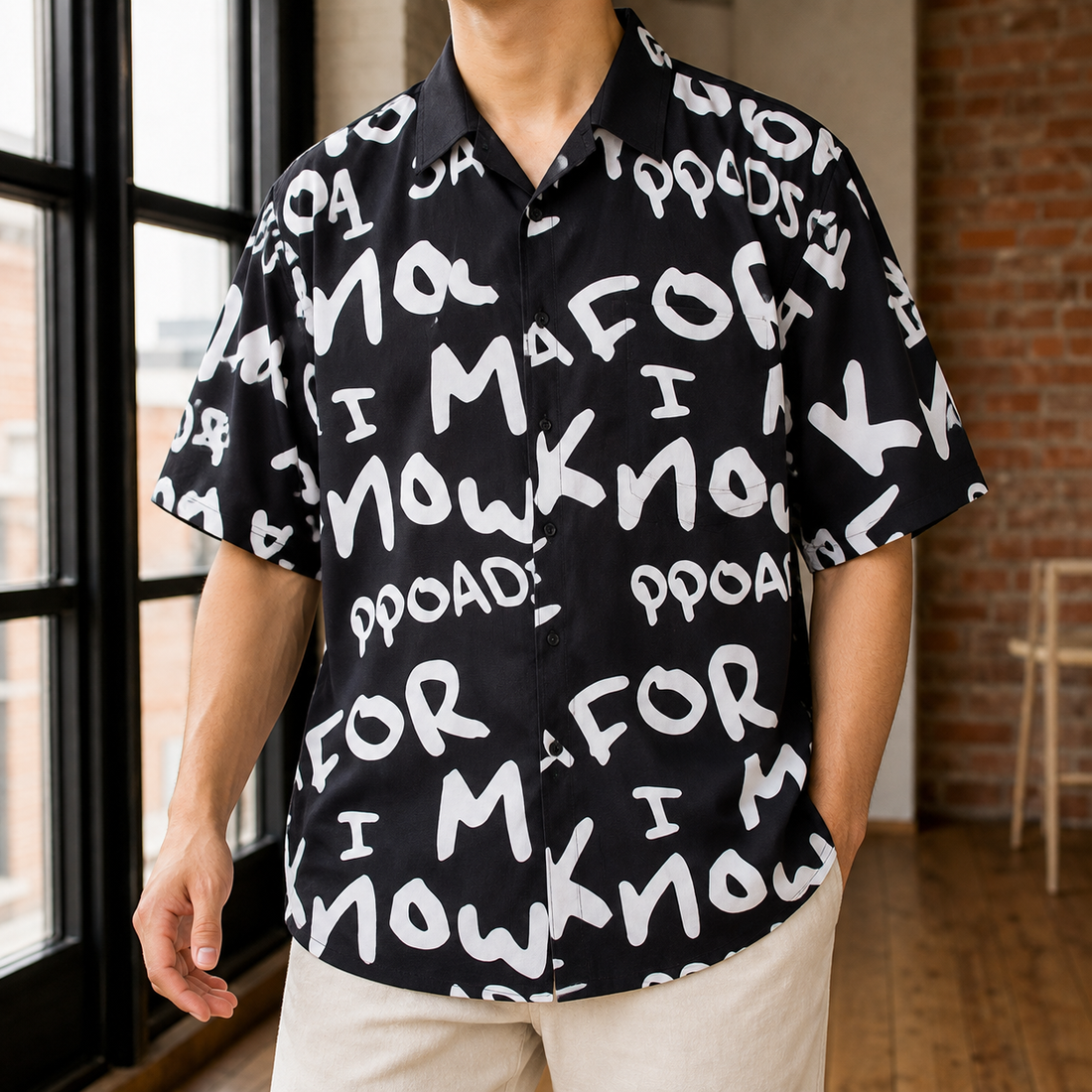 Gabriel-Hayes Tropical Shirt - Black
