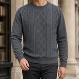 Benoit Textured Sweater - Dark Gray