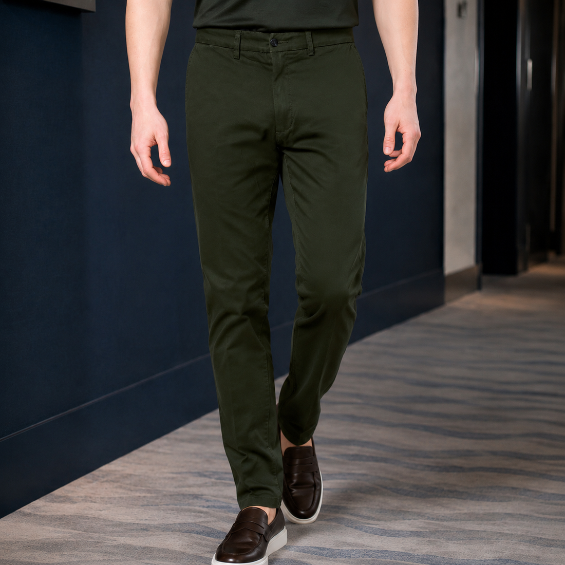 Francis Slim Chinos - Green