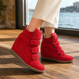 Silvestri Wedge Sneakers - Red
