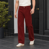 Valentin-York Wide Leg Jeans - Red