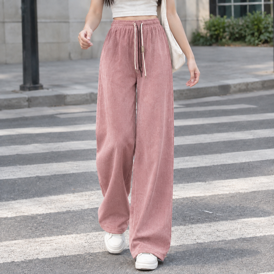 Iolanthe-Grace Wide Leg Pants - Pink