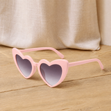 Perpetua Heart Sunglasses - Pink Frame Double Gray Film