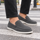 Battaglia-Firenze Suede Loafers - Charcoal