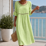 Bianca Relaxed Midi Dress - Green