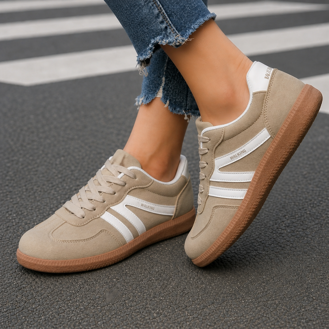 Bianchi Orthopedic Sneakers - Khaki