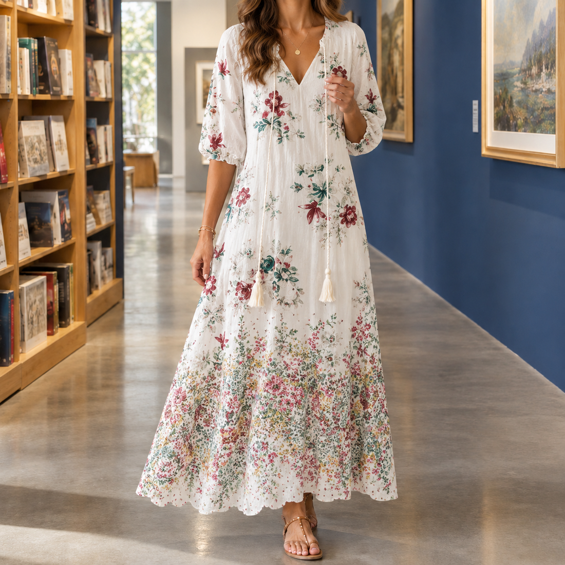 Sabrina Tassel Maxi Dress - As Pictured