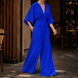 Cerys-Kate Wide Leg Jumpsuit - Royal Blue