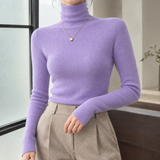 Sharon-Louise Turtleneck Sweater - Light Purple