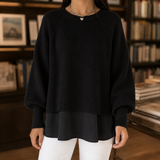 Marlene-Jade Ribbed Sweater - Black
