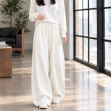 Ninon-Elise Wide Leg Pants - White Tall