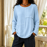Fenella-Marie Relaxed Top - Clear Blue