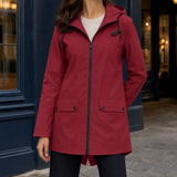 Ottilia-Hope Hooded Jacket - Wine Red