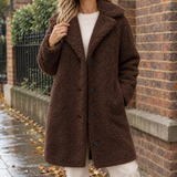 Becca-Grace Teddy Overcoat - Coffee