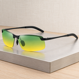Fulbert Rectangular Sunglasses - Black Green Yellow