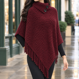 Selena-Hope Turtleneck Sweater - Burgundy