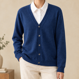 Dorian-Hayes V-Neck Cardigan - Seaweed Blue