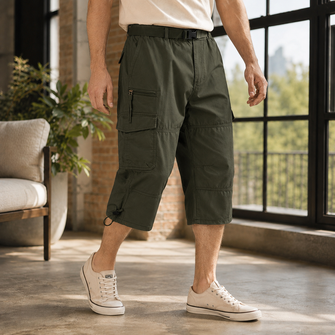 Rocco Cargo Shorts - Army Green
