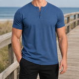 Jayden Henley Tee - Denim Blue