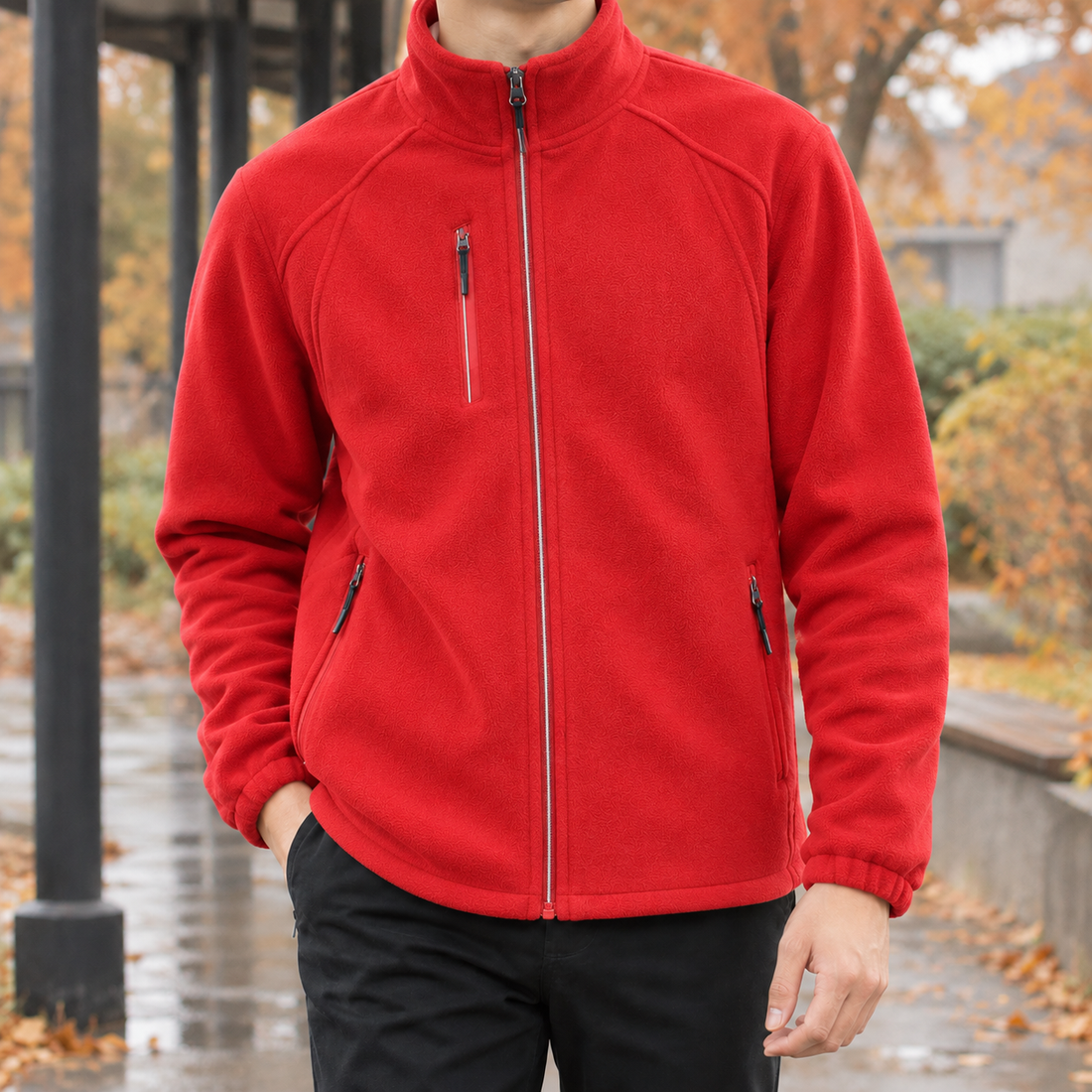 Gilles-Wren Cashmere Jacket - Red