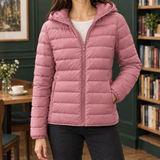 Adriana-Skye Cashmere Puffer Jacket - Pink
