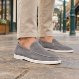 Bentivoglio Slip-On Loafers - Light Gray