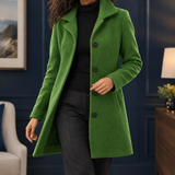 Colette-Eve Button Coat - Green