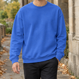 Magnus-Ellis Lightweight Sweatshirt - Round Neck-sapphire Blue