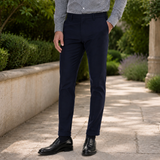 Sebastian Cuffed Pants - Dark Blue