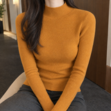 Sarah Ribbed Sweater - Orange