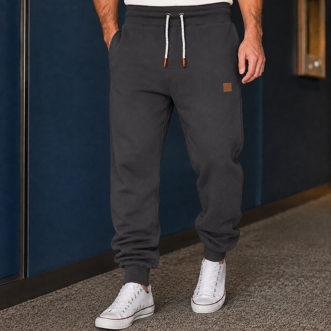 Matthias Tapered Joggers - Charcoal Gray