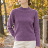 Darcy-Mae Wool Sweater - Dark Purple