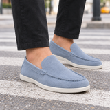 Battaglia-Firenze Suede Loafers - Light Blue