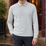 Stanley-Lane Tipped Polo - Nio Gray -blocked Col