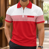 Rowan-Jude Zip Polo - Red
