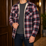 Gabriel-Grant Check Jacket - Red