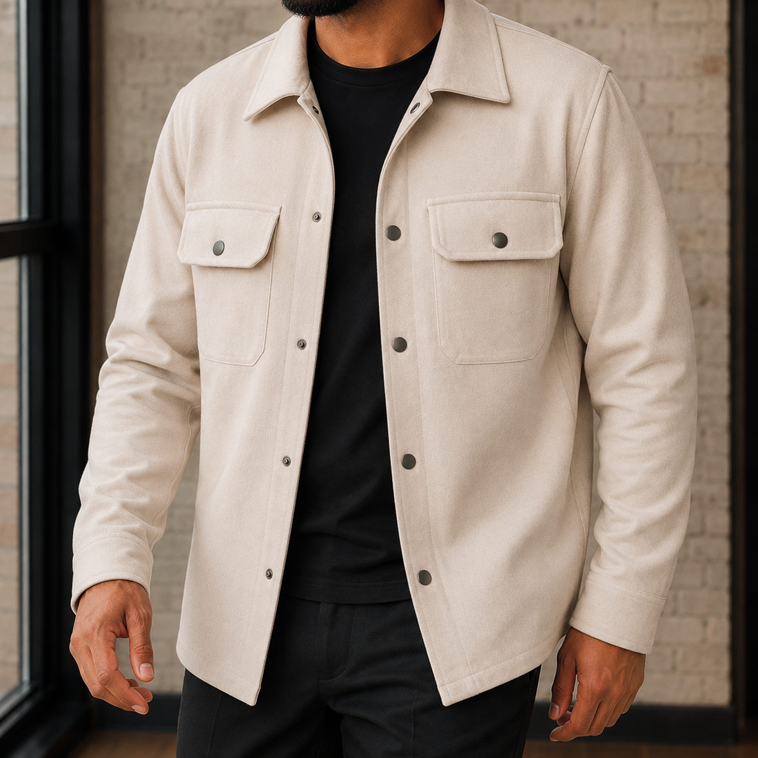 Knox Overshirt Jacket - Light Beige