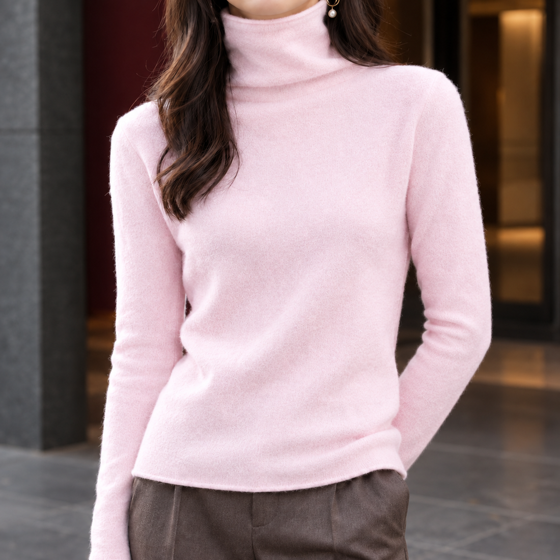 Stacey-Faye Wool Sweater - Light Pink