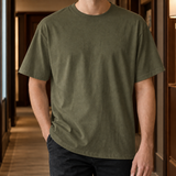 Aurelien Crew Neck T-Shirt - Army Green