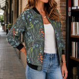 Margot-Skye Printed Jacket - Dark Gray