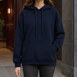 Melanie-Claire Relaxed Hoodie - Navy Blue