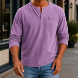 Nolan Henley Shirt - Purple
