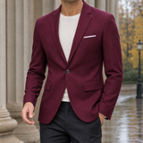 Audric-Ellis Tailored Jacket - Wine Red