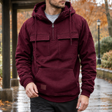 Ezra-Rhys Utility Jacket - Wine Red
