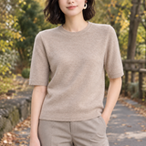 Alba-Louise Crew Neck Sweater - Camel