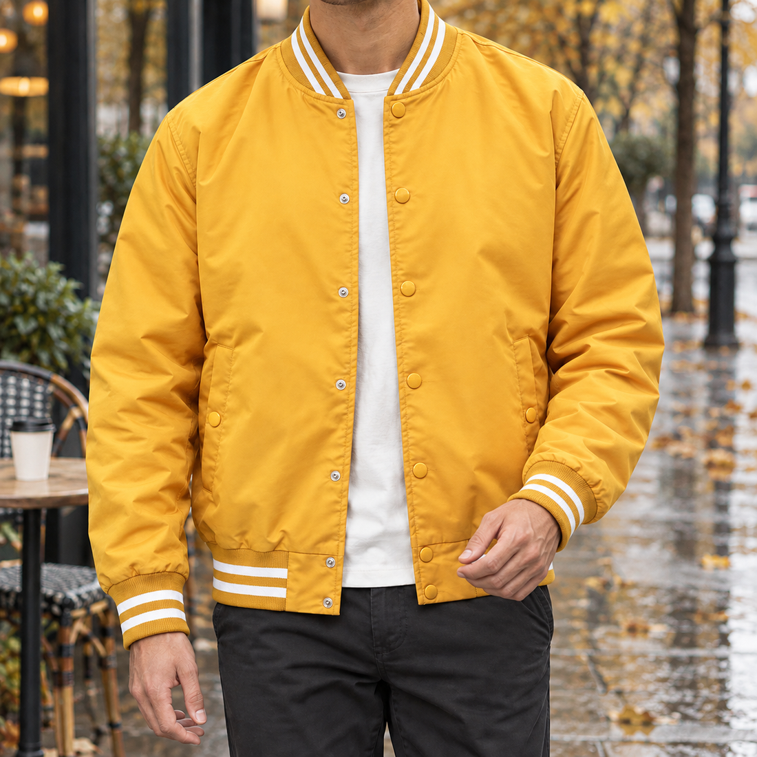 Cooper-Lane Varsity Jacket - Yellow