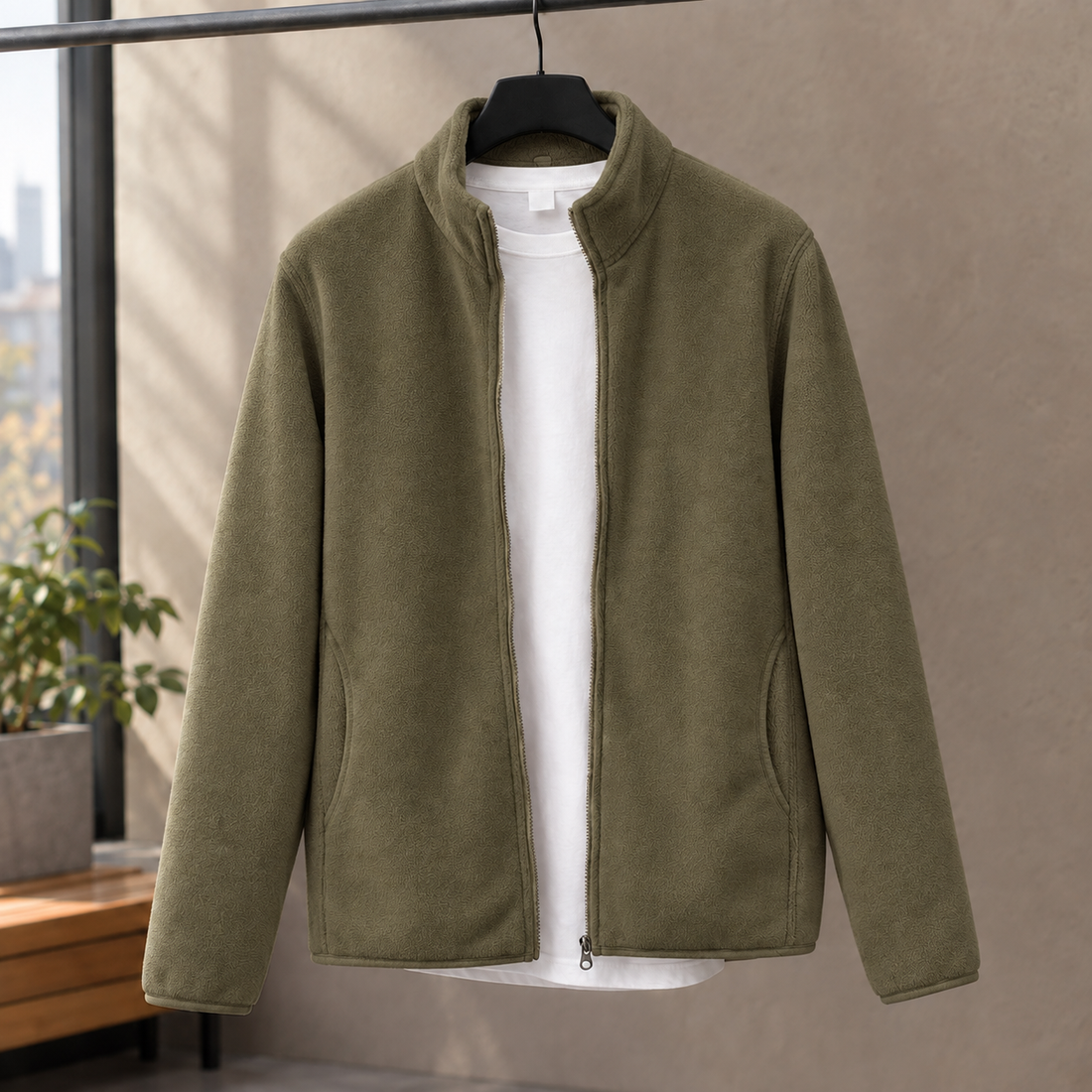 Donatien-Ellis Cashmere Jacket - Deep Khaki