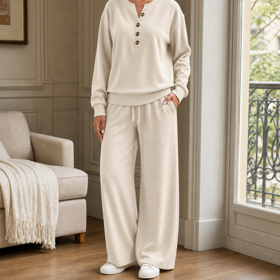 Cadence Relaxed Set - Apricot