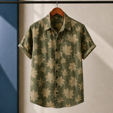 Anders Floral Shirt - Army Green