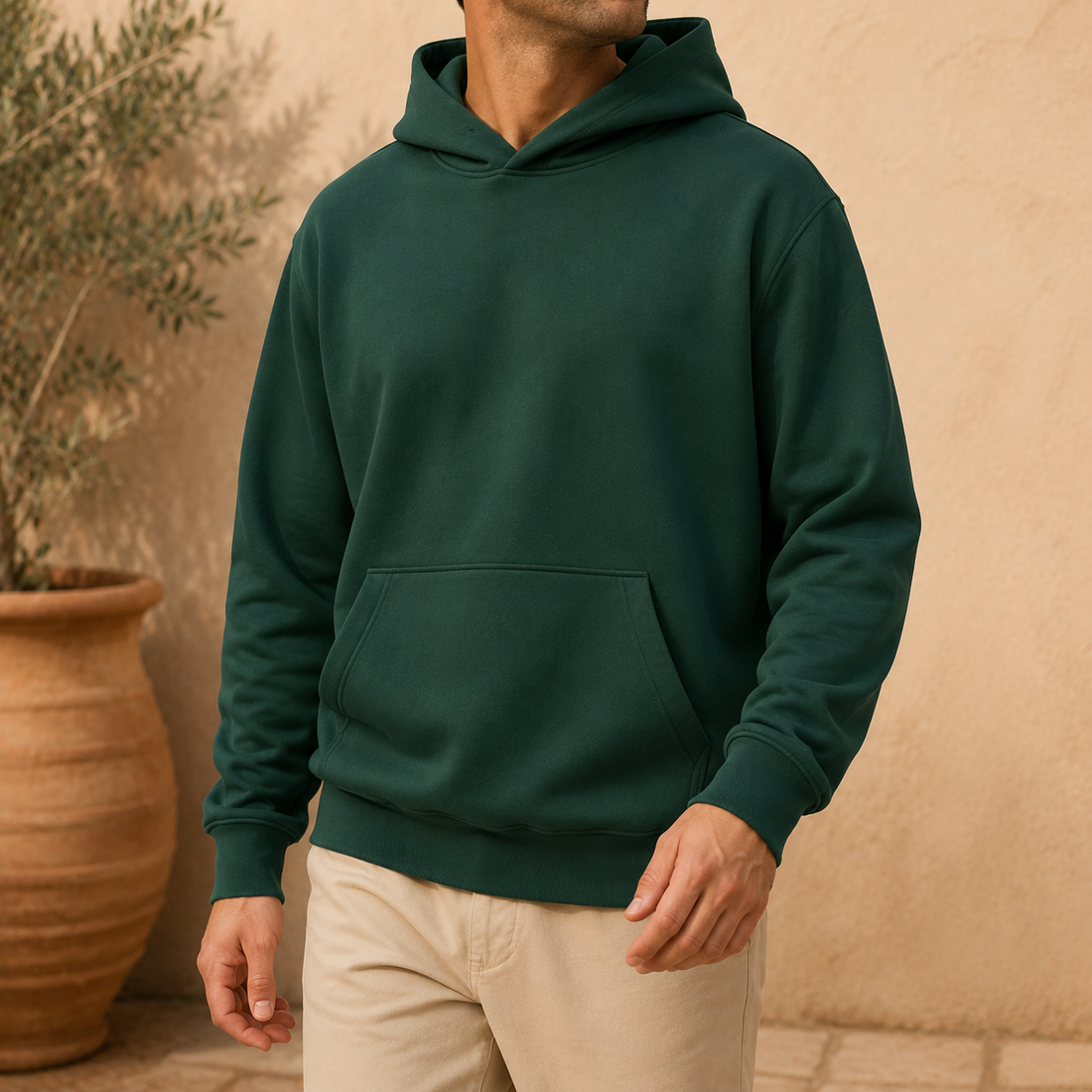 Huston Pullover Hoodie - Forest Green
